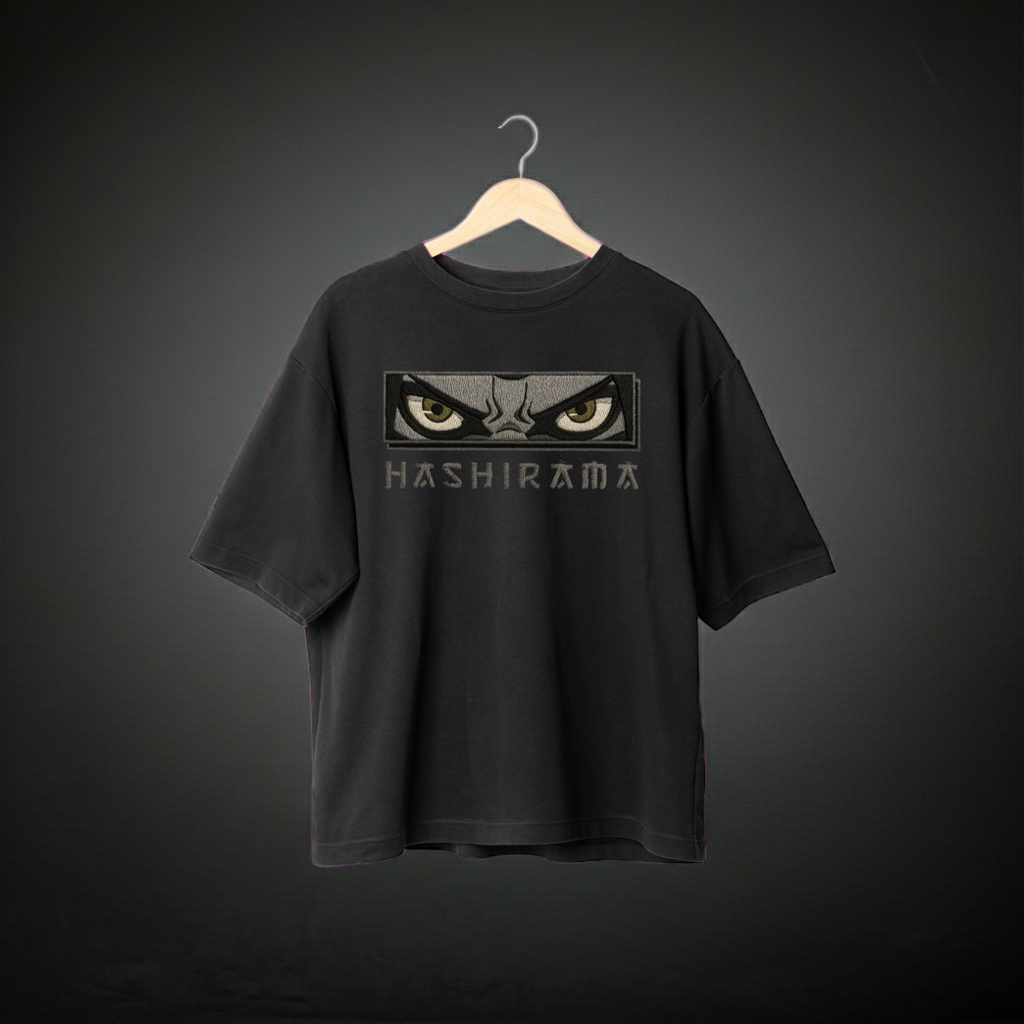 Hashirama Black Oversized T-Shirt