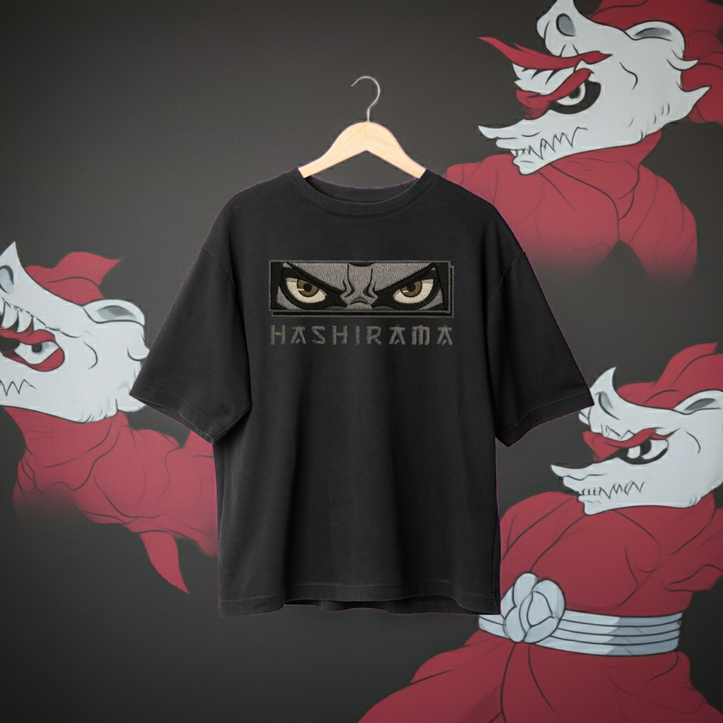 Hashirama Black Oversized T-Shirt