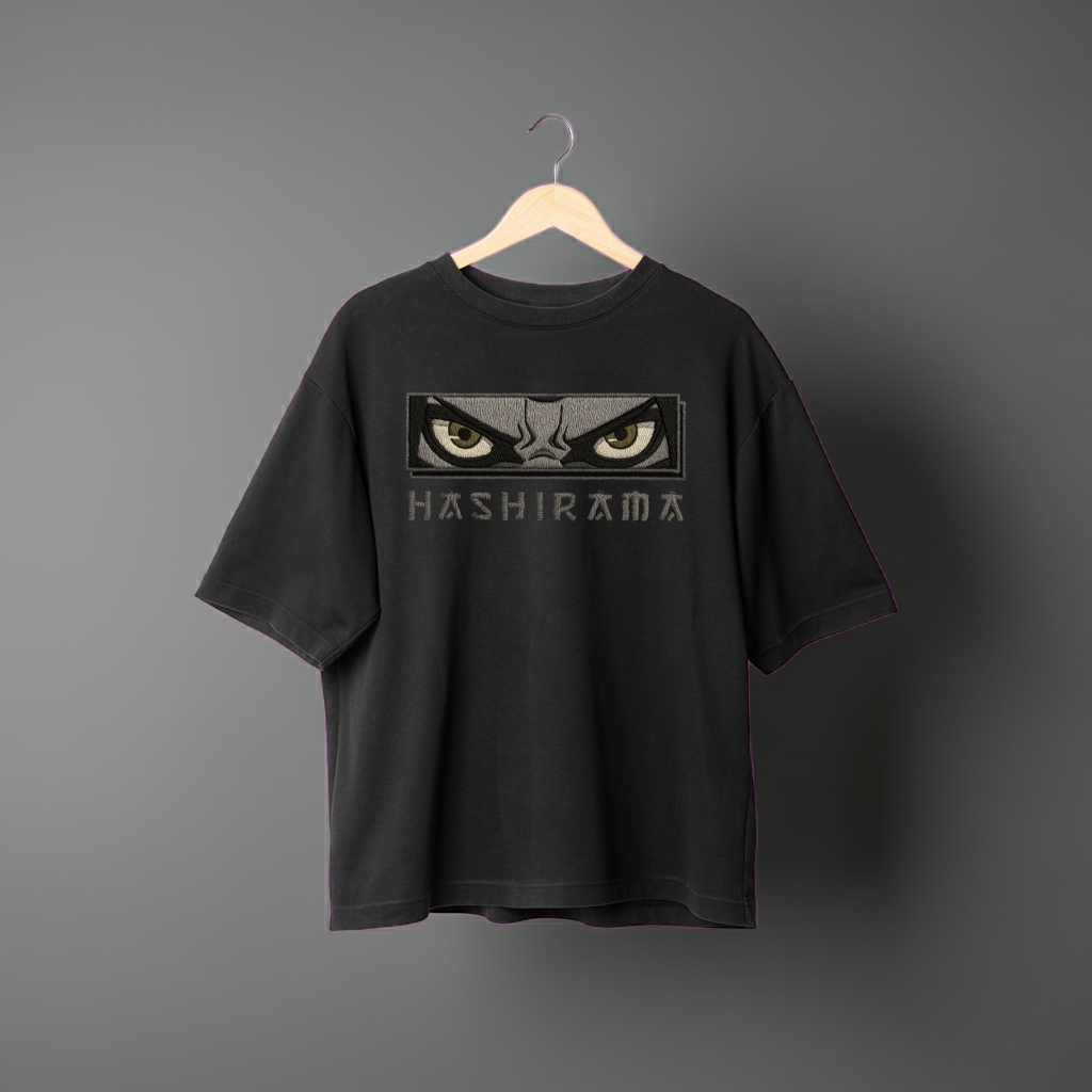 Hashirama Black Oversized T-Shirt